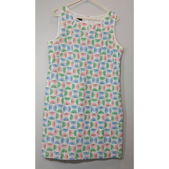 Talbots Dresses & Skirts - Talbots womens size 14 eyelet sundress green pink cotton casual excellent euc